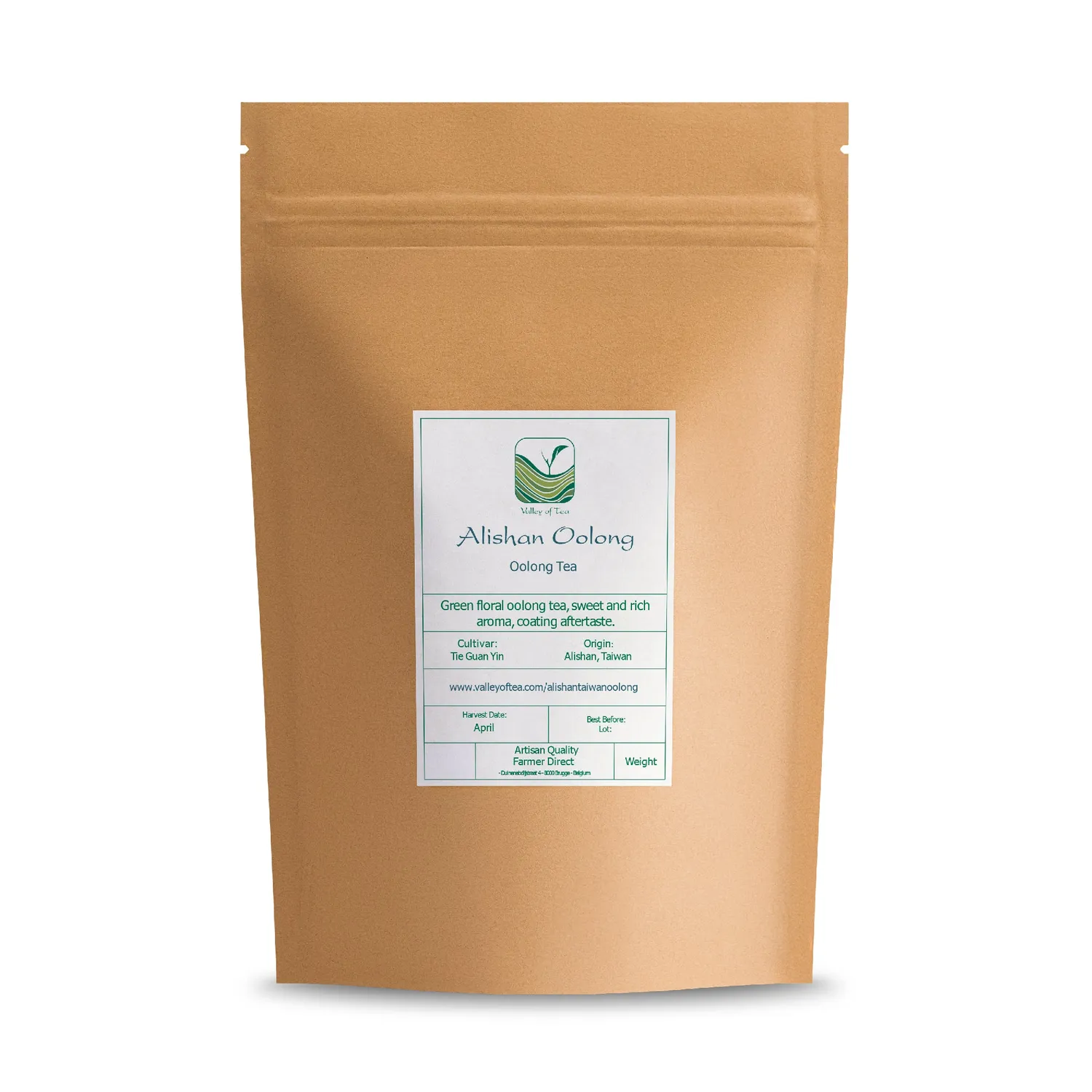 Valley of Tea Alishan oolongte 100g honungslen