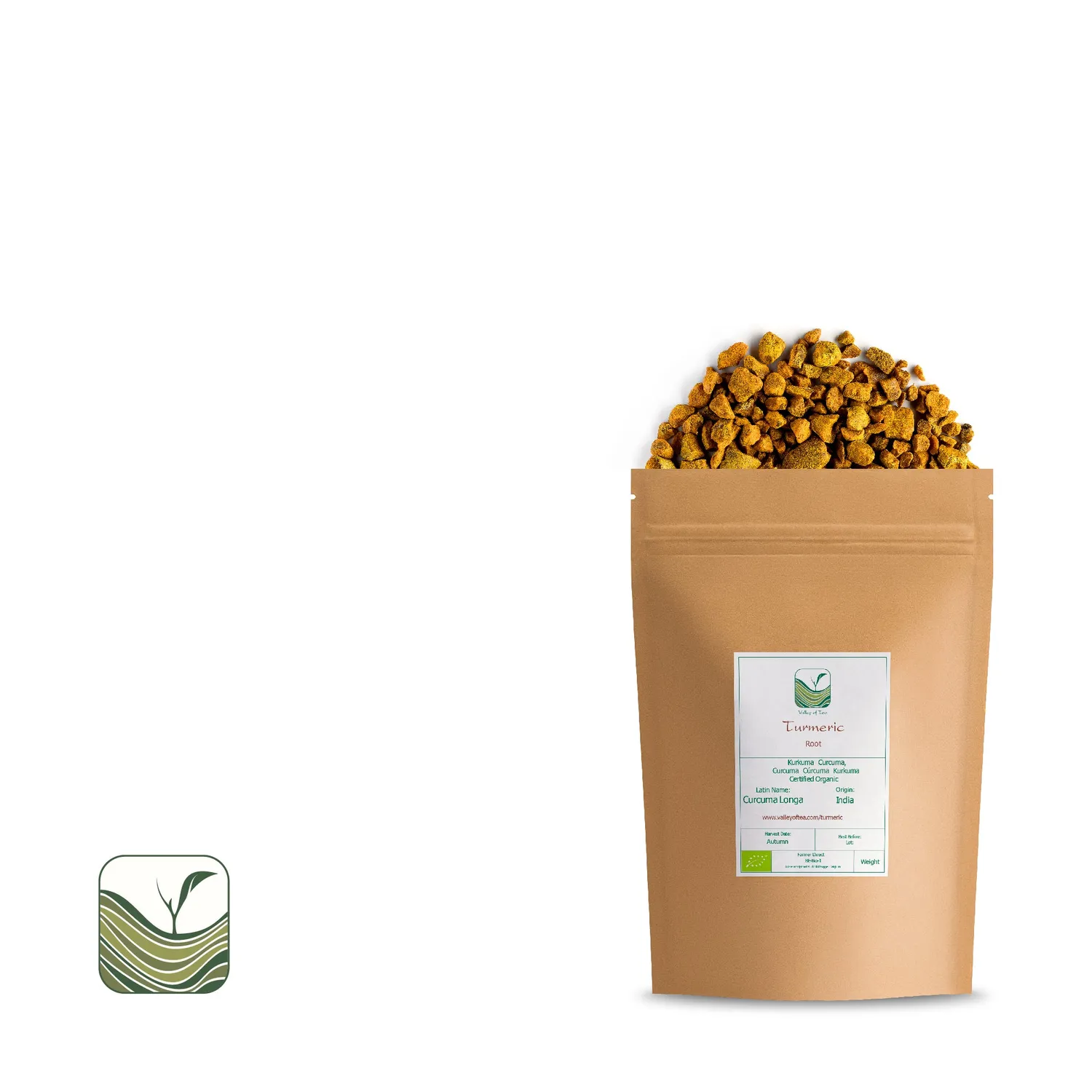 Valley of Tea Gurkmeja örtte 200g hel rot