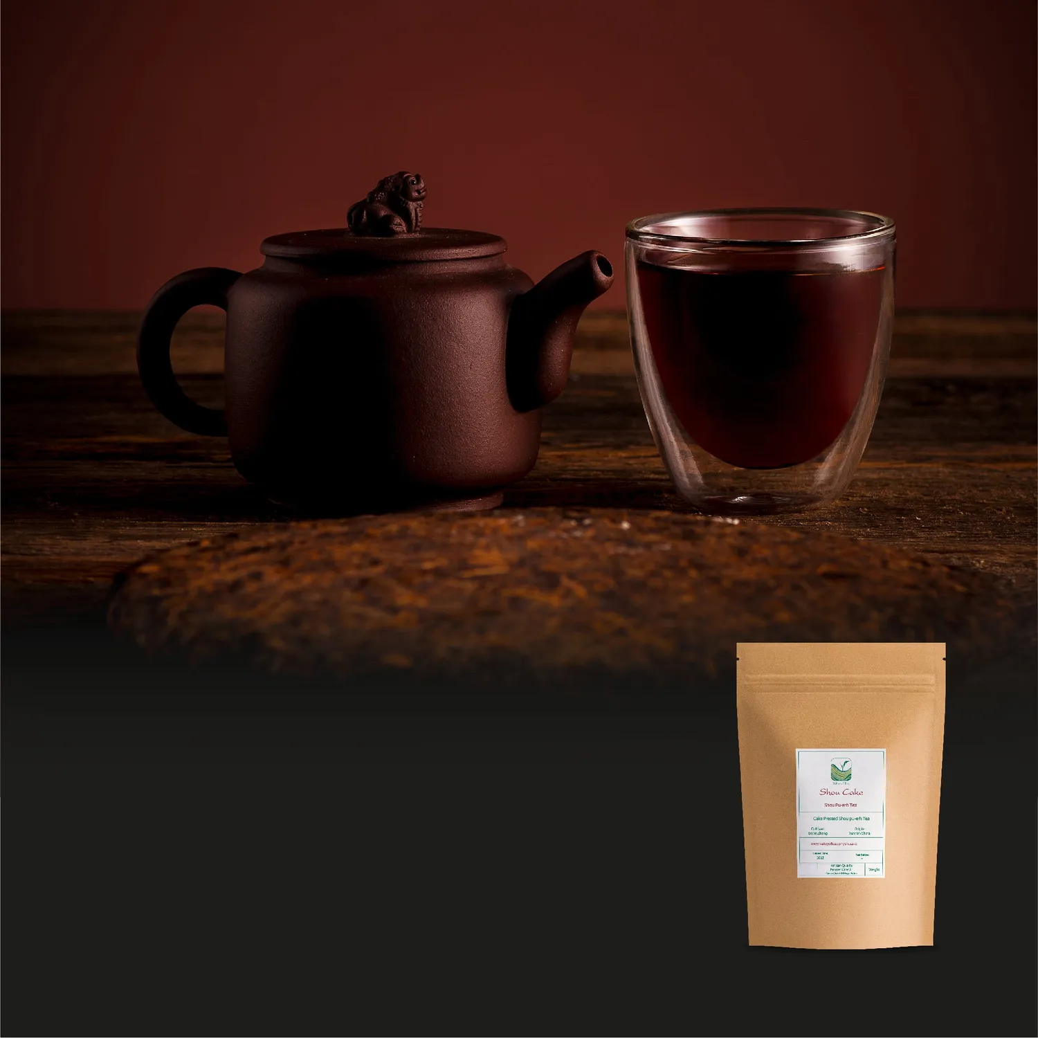 Valley of Tea Shou Cake pu-erh te 357g kaka