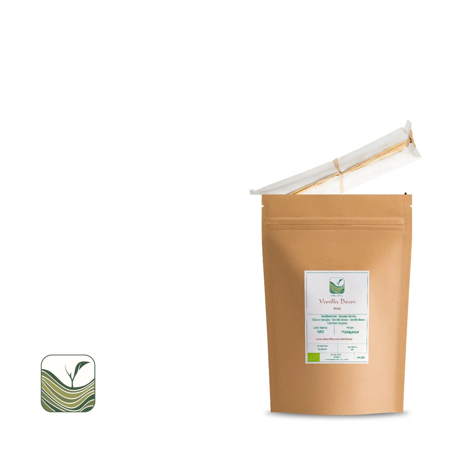 Valley of Tea Vaniljstång 50g ekologisk äkta vanilj