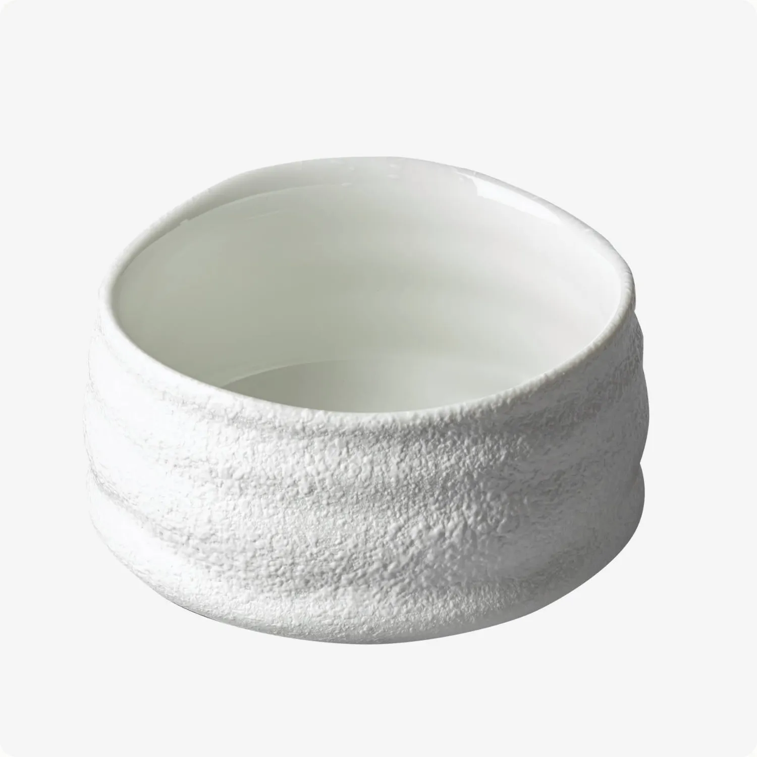 Matcha Magic Shiro matchaskål vit grov glasyr