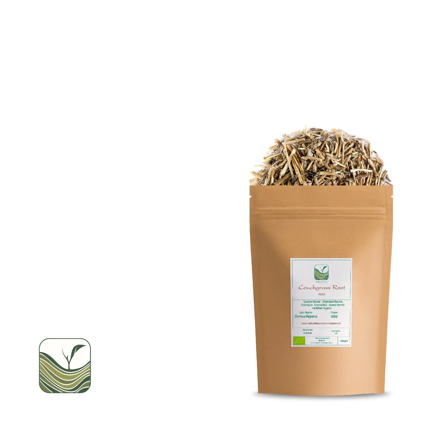 Valley of Tea Kvickrotsrot örtte 100g koffeinfri