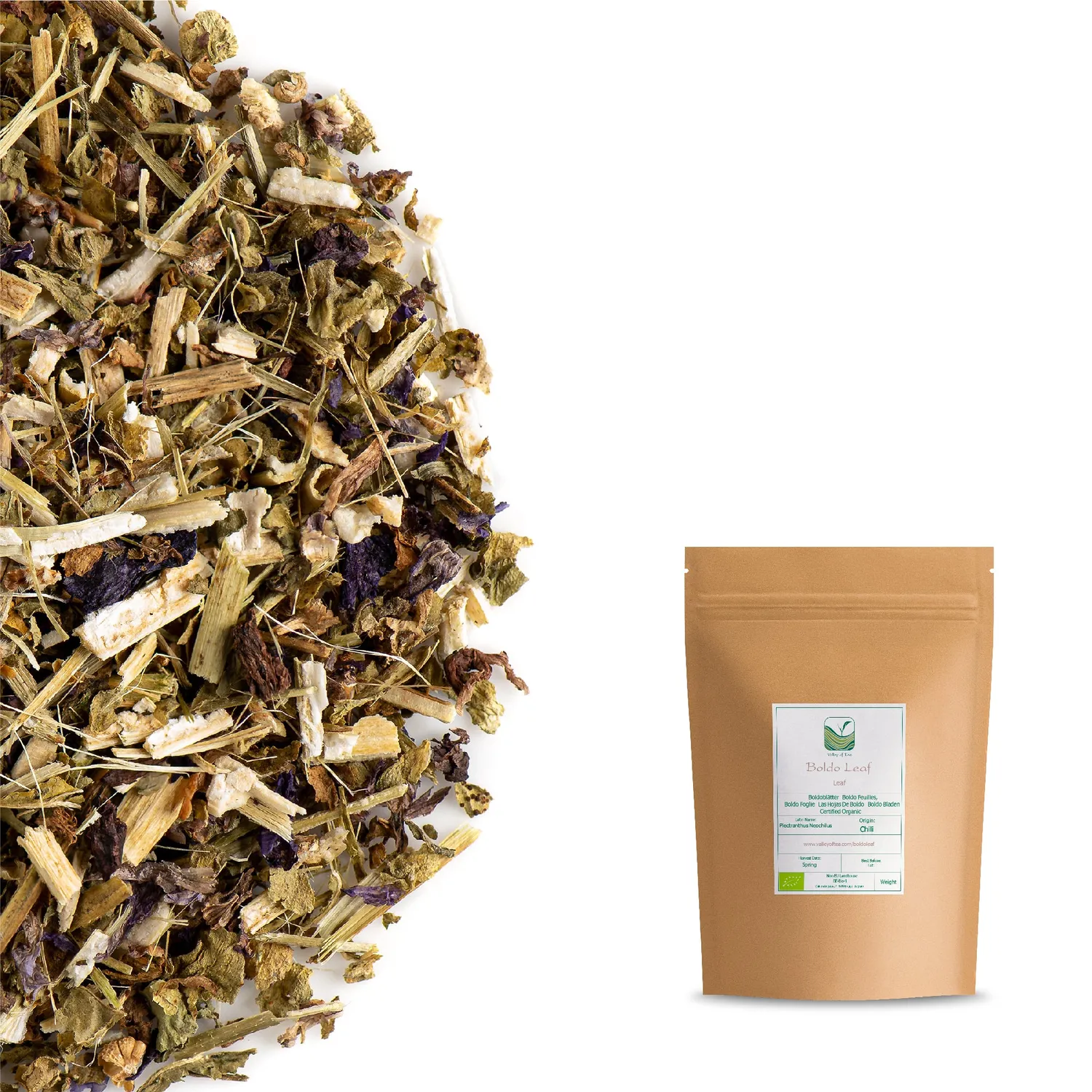 Valley of Tea Rödmalva örtte 100g koffeinfri