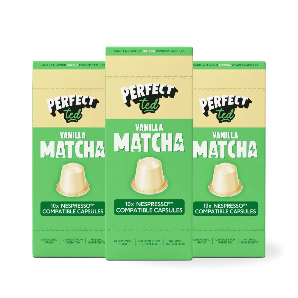 Perfect Ted Vanilla matcha kapslar vanilj 10-pack