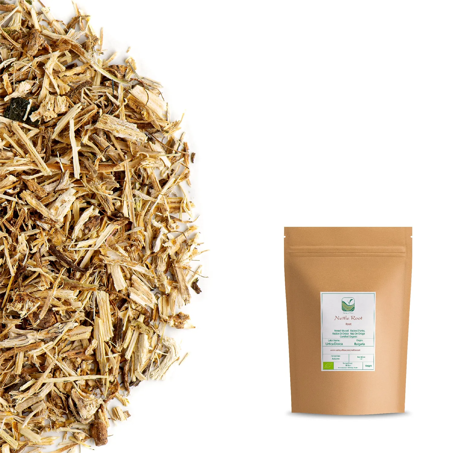 Valley of Tea Nässelrot örtte 100g jordig koffeinfri