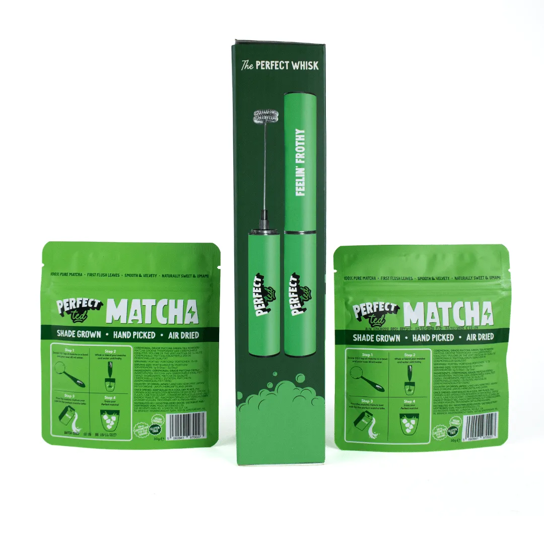 Perfect Ted Matcha Pro Kit matchapulver 2-pack len
