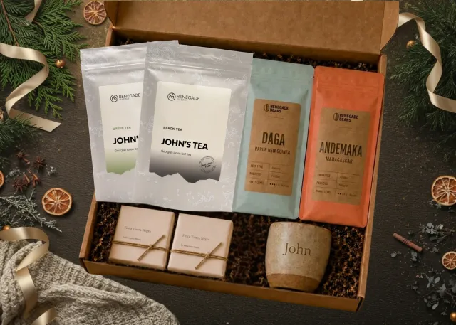 Renegade Tea Estate Christmas Box julbox te kaffe choklad