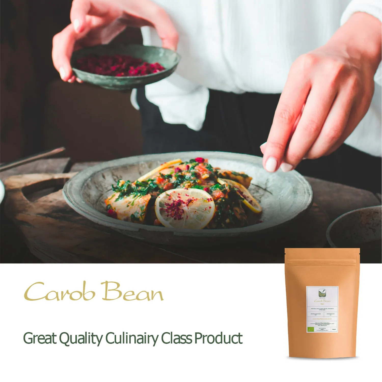 Valley of Tea Carob Nibs Raw carob 250 g koffeinfri