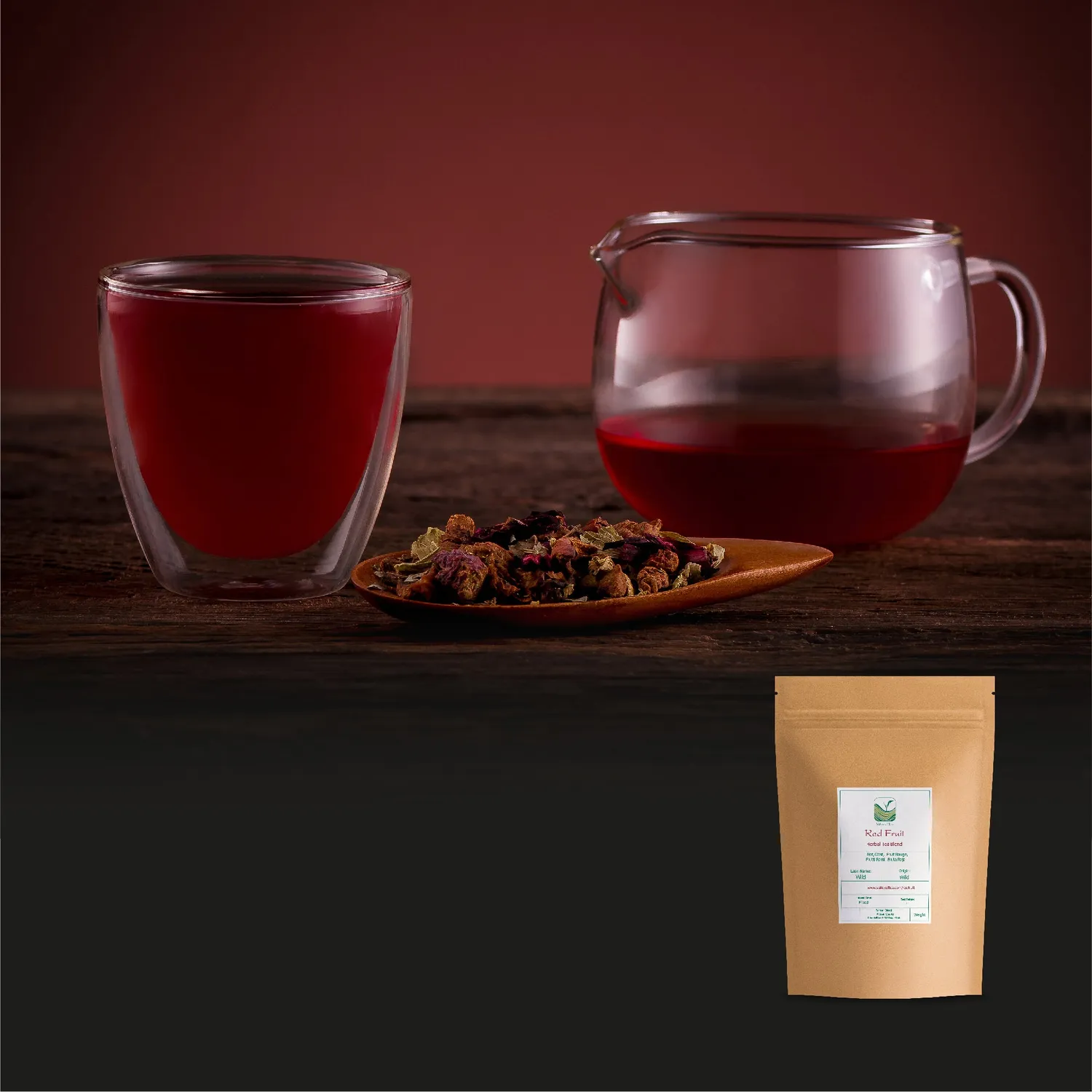 Valley of Tea Red Fruit rooiboste 200g koffeinfri