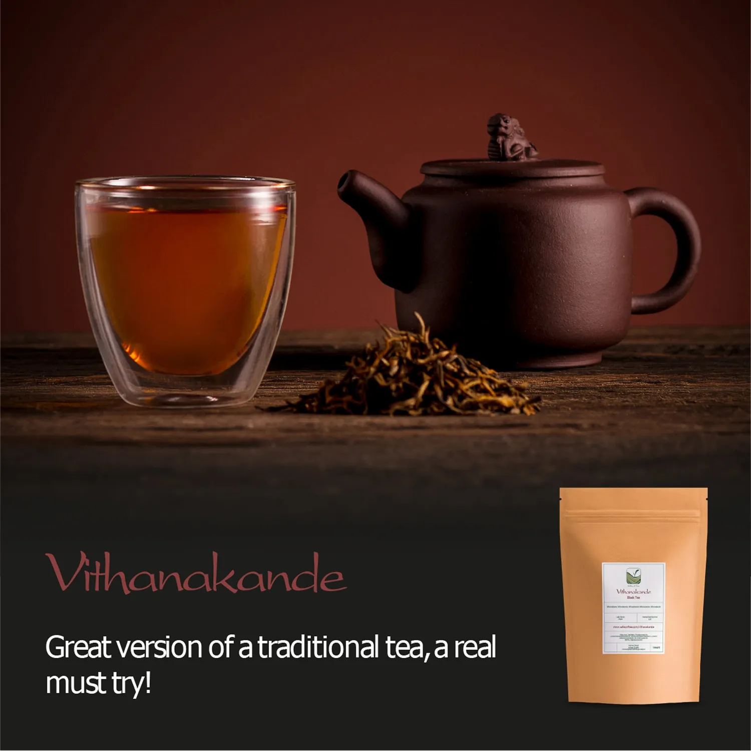 Valley of Tea Vithanakande svart te 100g fylligt