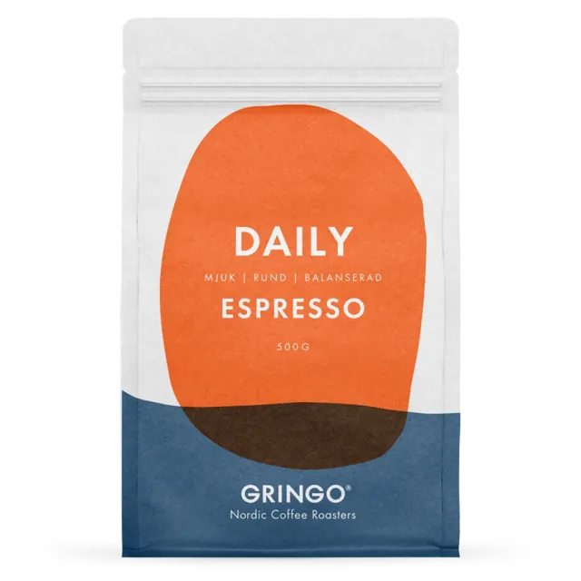 Gringo Daily Espresso espressokaffe 500 g choklad