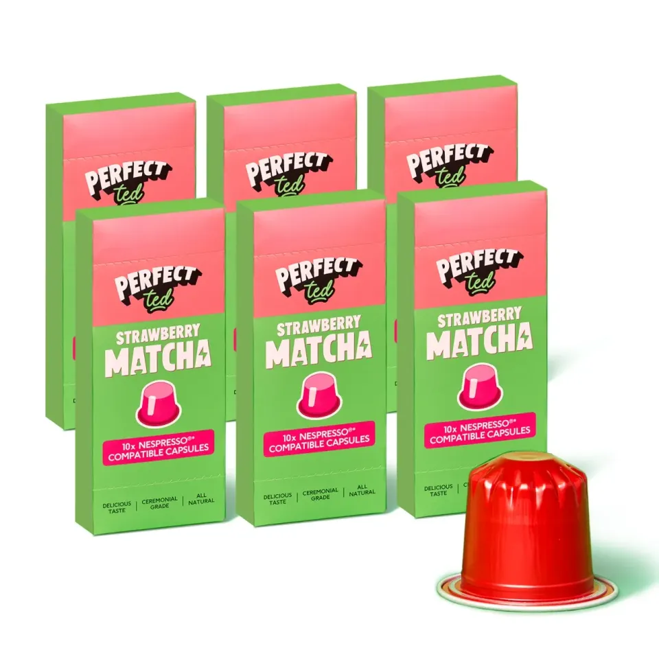 Perfect Ted Jordgubbe matchakapslar fräsch