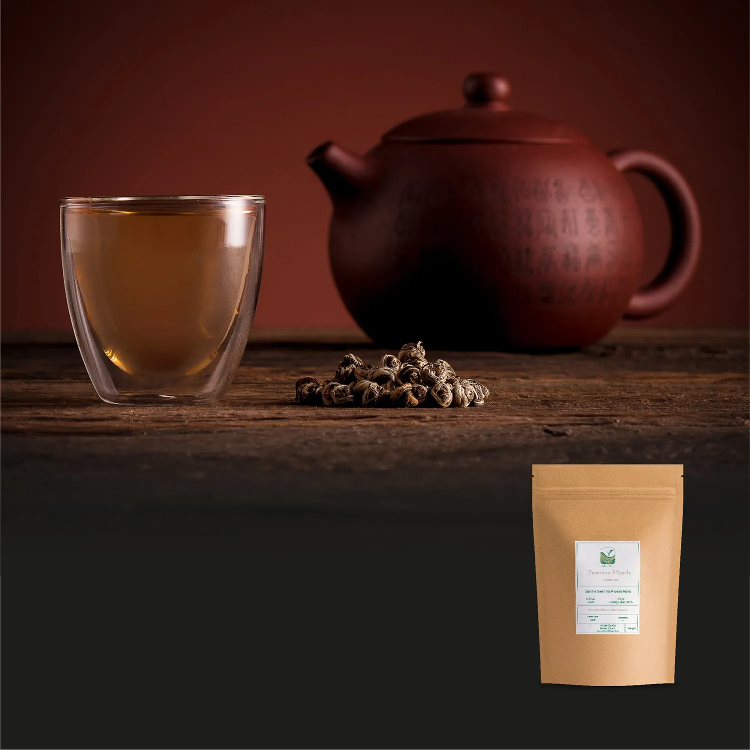 Valley of Tea Jasminpärlor grönt te 100g