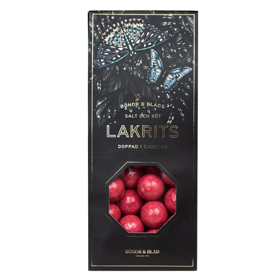 B&B Lakrits hallonlakrits i vit choklad hallon