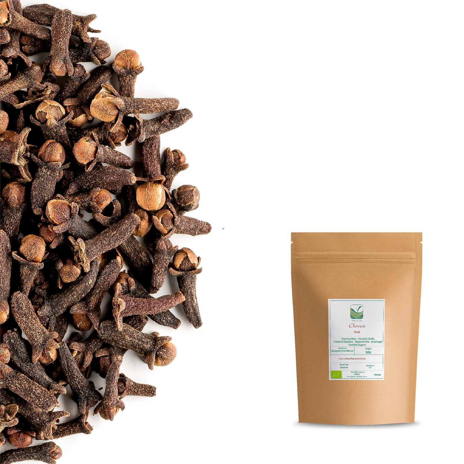 Valley of Tea Kryddnejlika hel krydda 100 g ekologisk