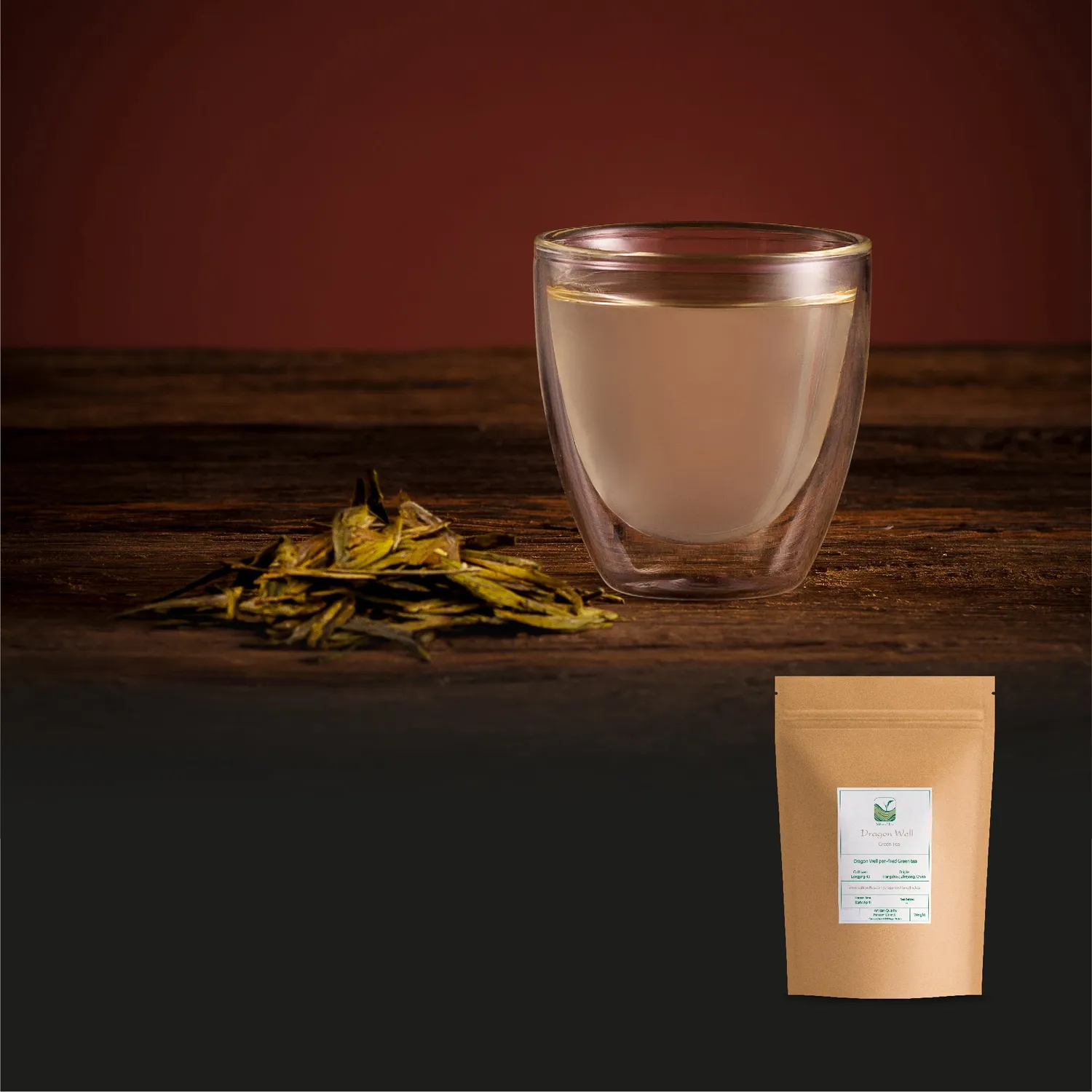 Valley of Tea Dragon Well Longjing grönt te 100g mild