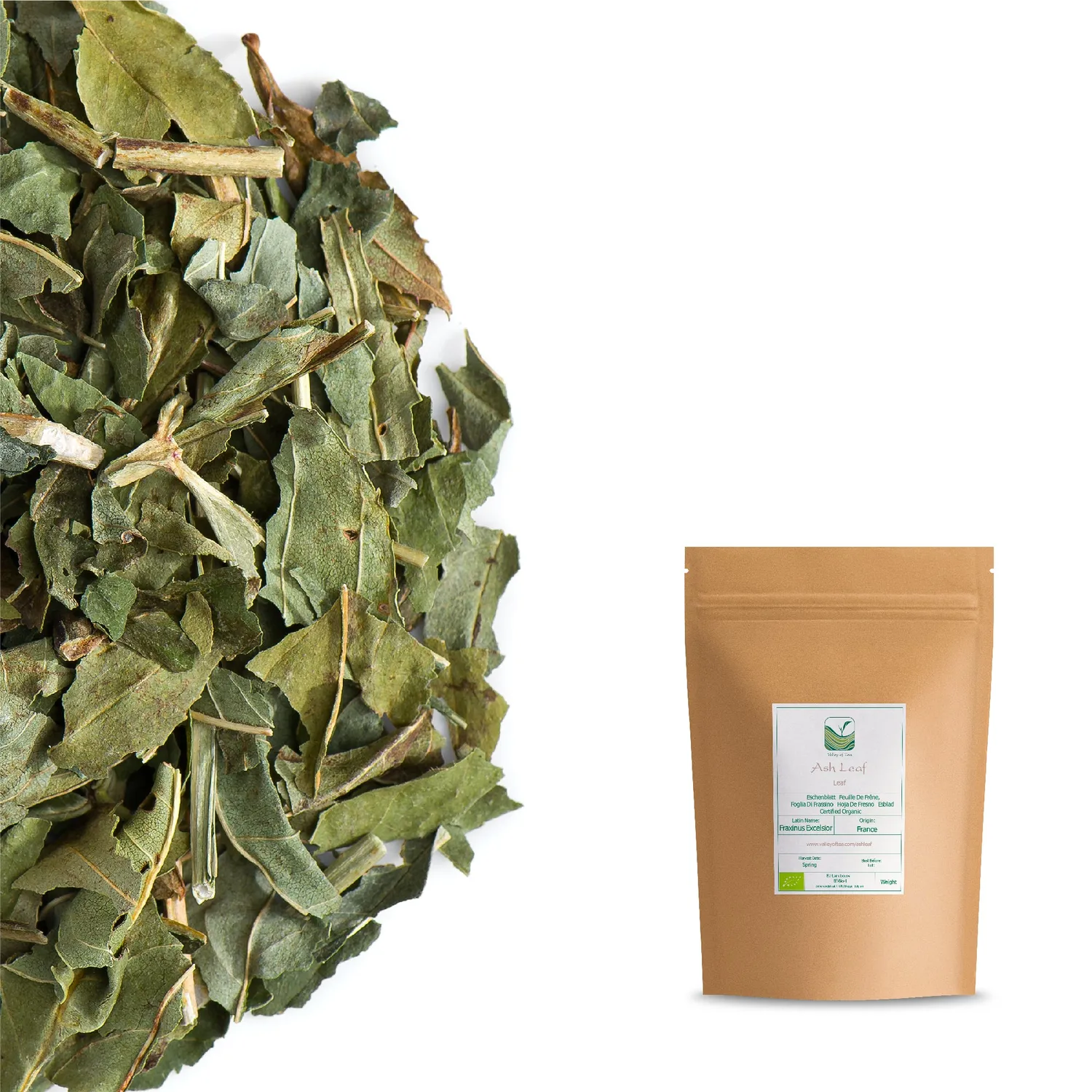 Valley of Tea Askblad örtte 350g koffeinfri