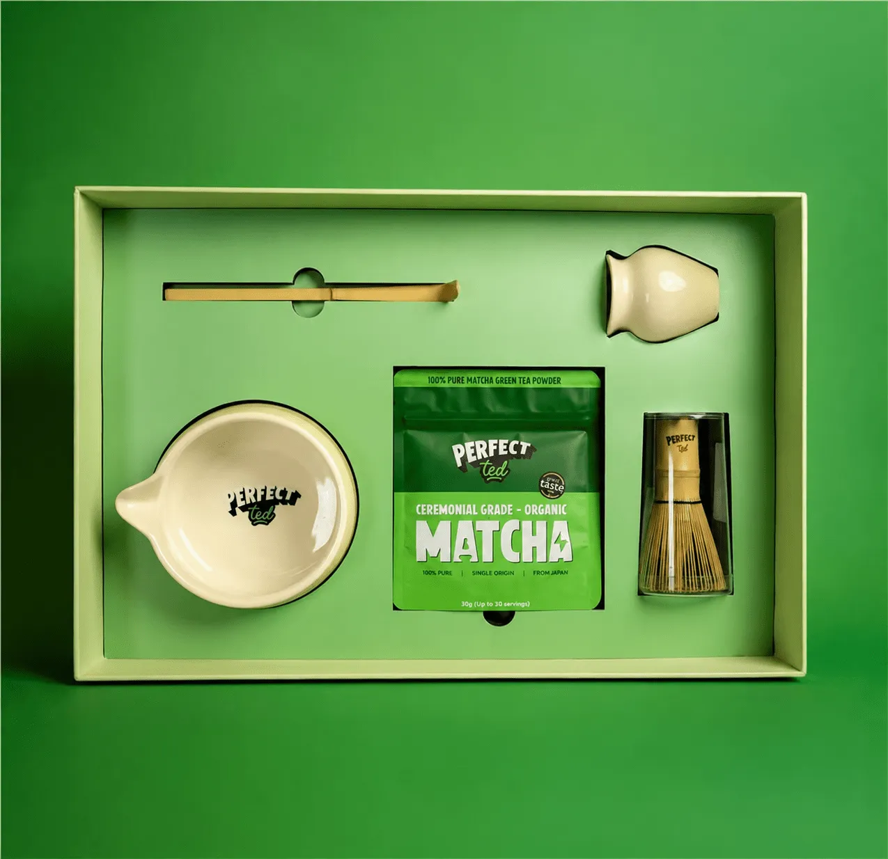 Perfect Ted Butter Yellow Matcha Set matchaset gul