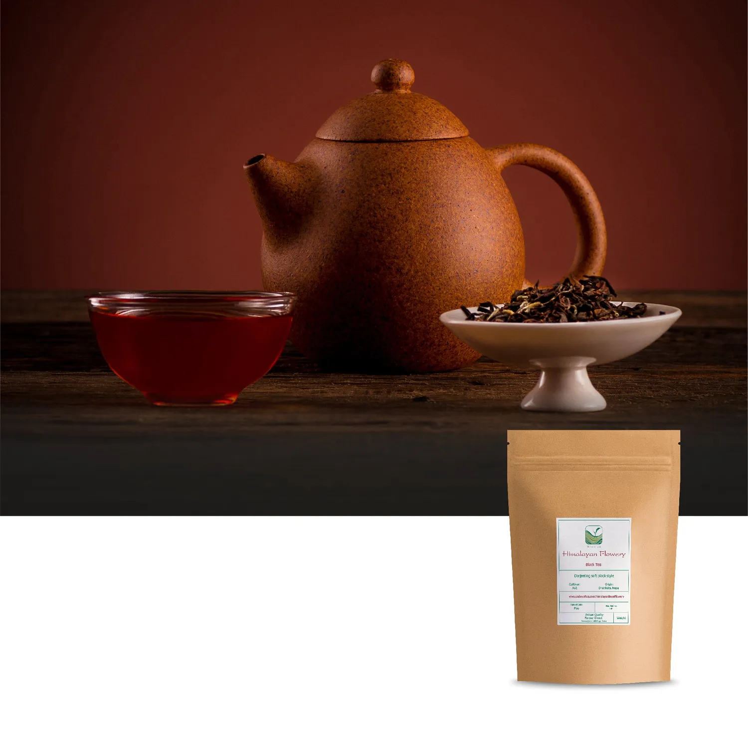 Valley of Tea Himalayan Flowery svart te 100g maltig