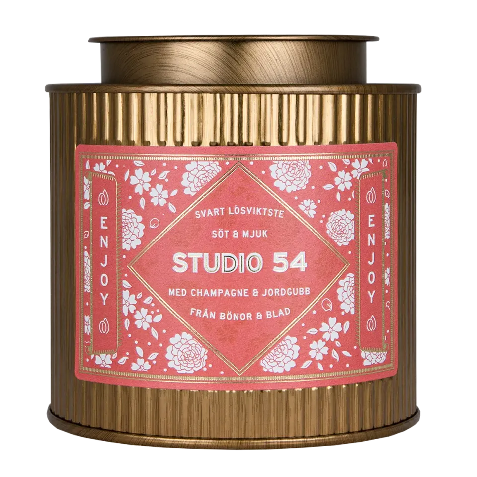 B&B Tea Collection Studio 54 svart te 110 g champagne
