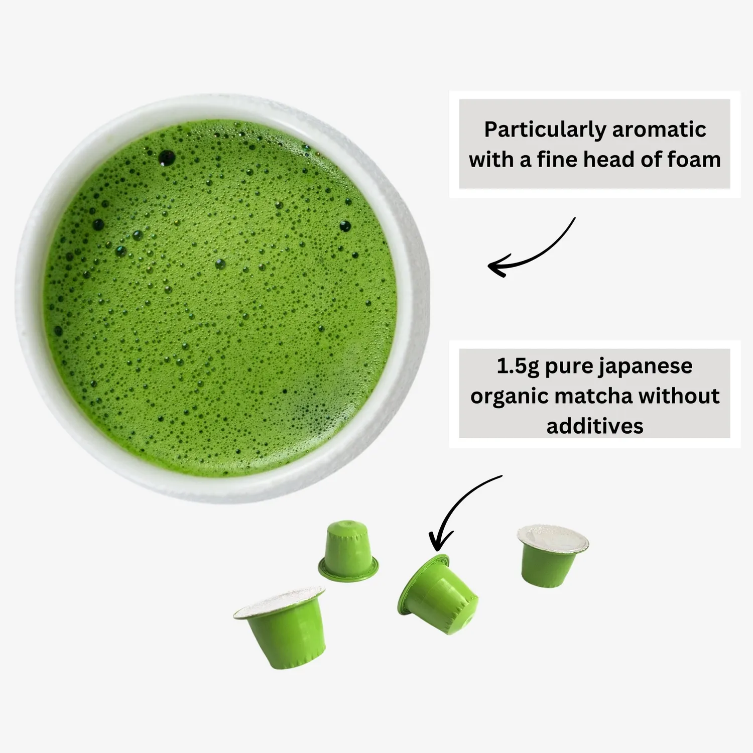 Matcha Magic Bio matchakapslar Nespresso 10x1,5g ekologisk
