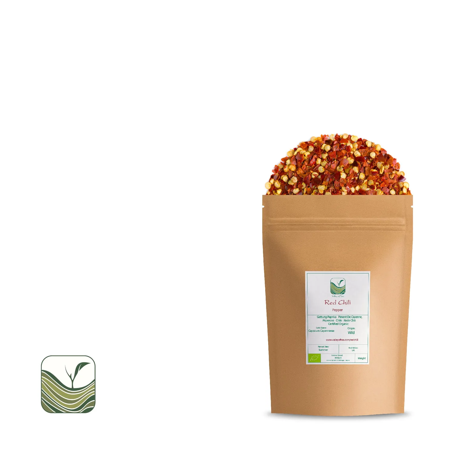Valley of Tea Rödchili krydda 200g het