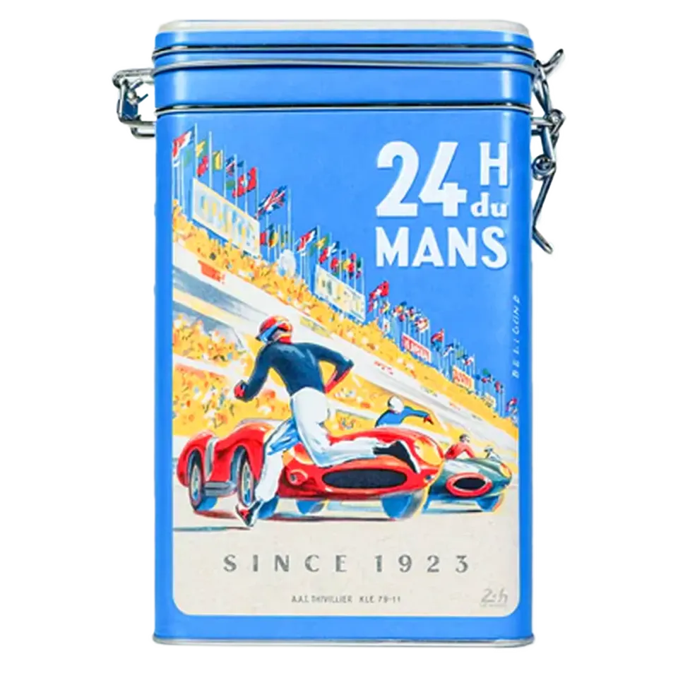 Bönor & Blad 24H du Mans burk plåt retro