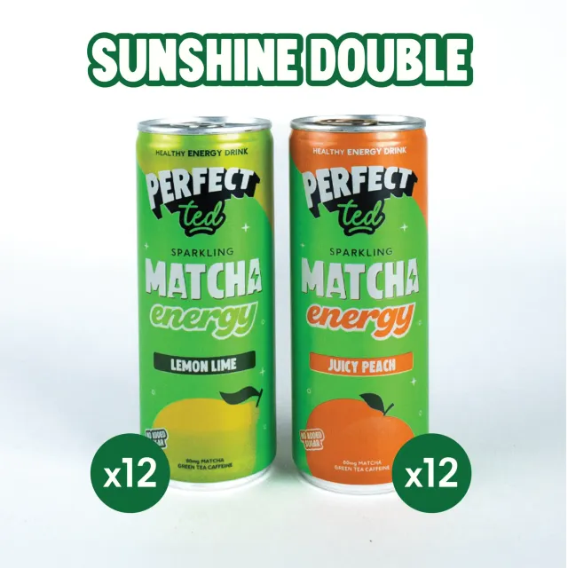 Perfect Ted sunshine matchadryck 24-pack persika lime