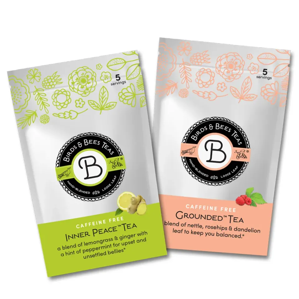 Birds & Bees Tea Grounded Inner Peace teprov gravid 2-pack
