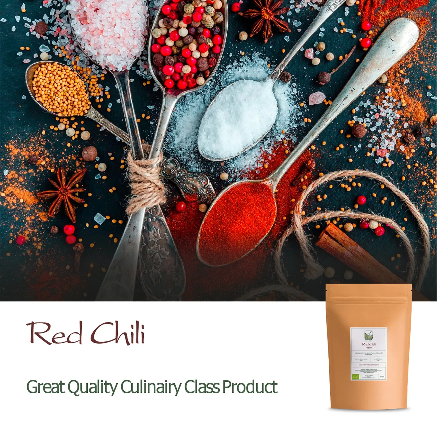 Valley of Tea Rödchili krydda 200g het