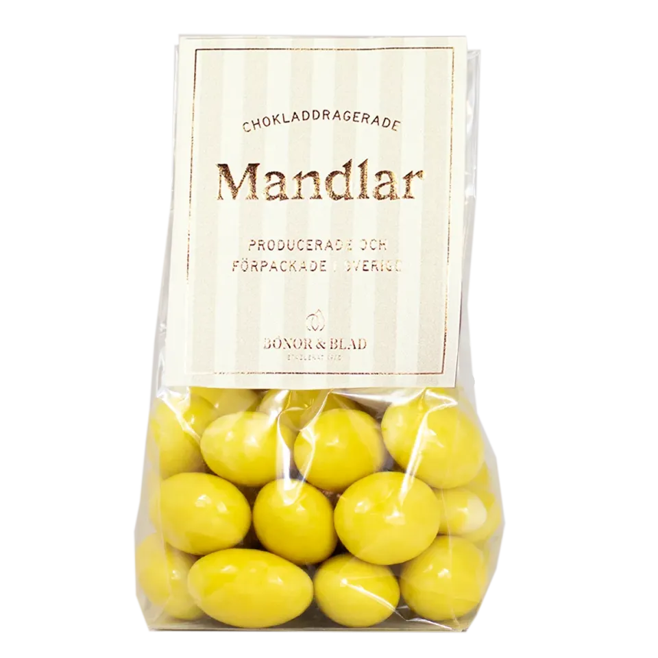 Bönor & Blad Passionsmandel mandlar vit choklad syrlig