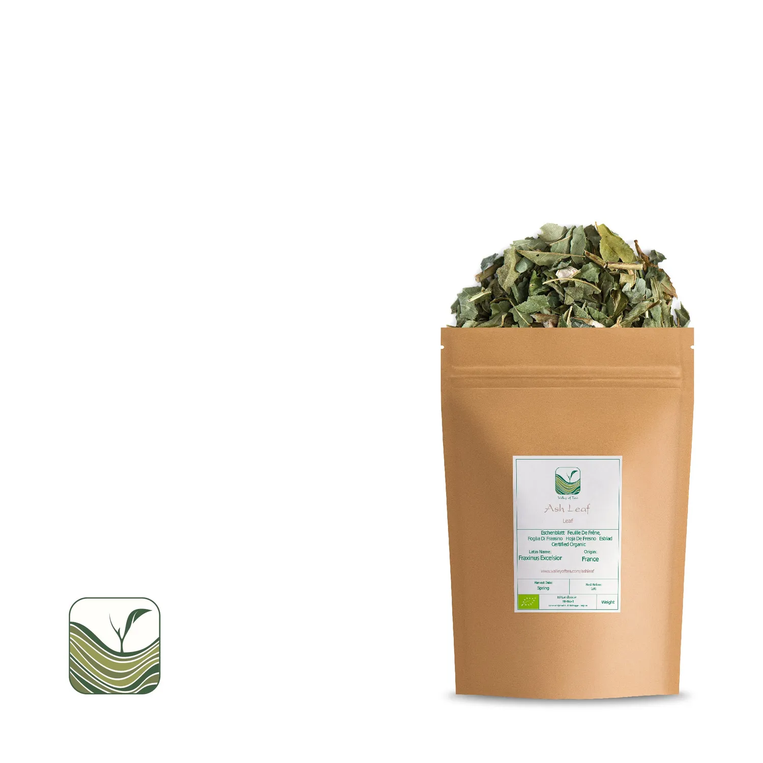 Valley of Tea Askblad örtte 350g koffeinfri