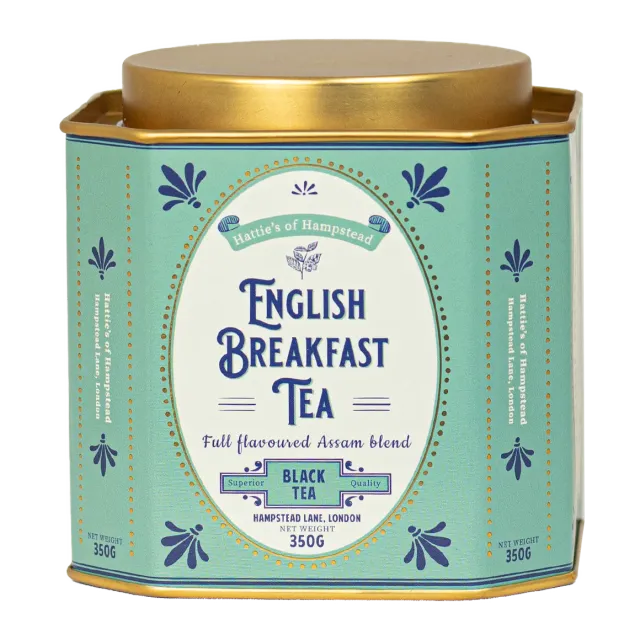 Bönor & Blad English Breakfast Tea teburk 350g plåt