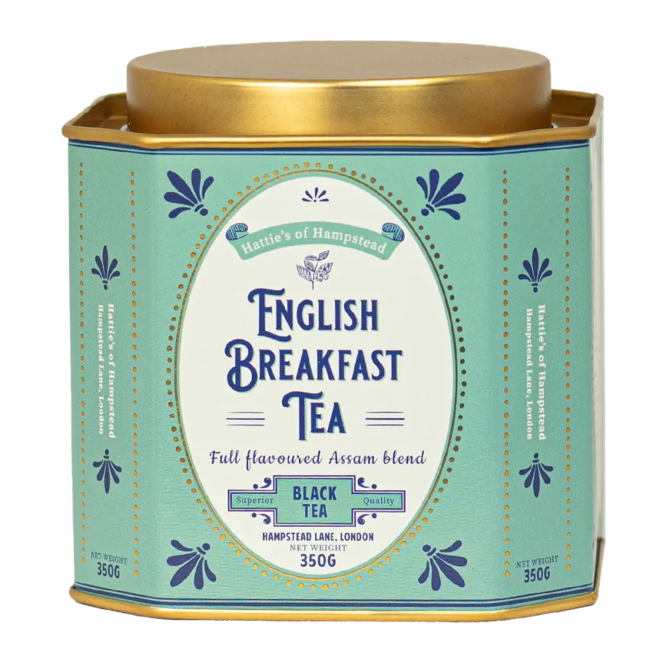 Bönor & Blad English Breakfast Tea teburk 350g plåt