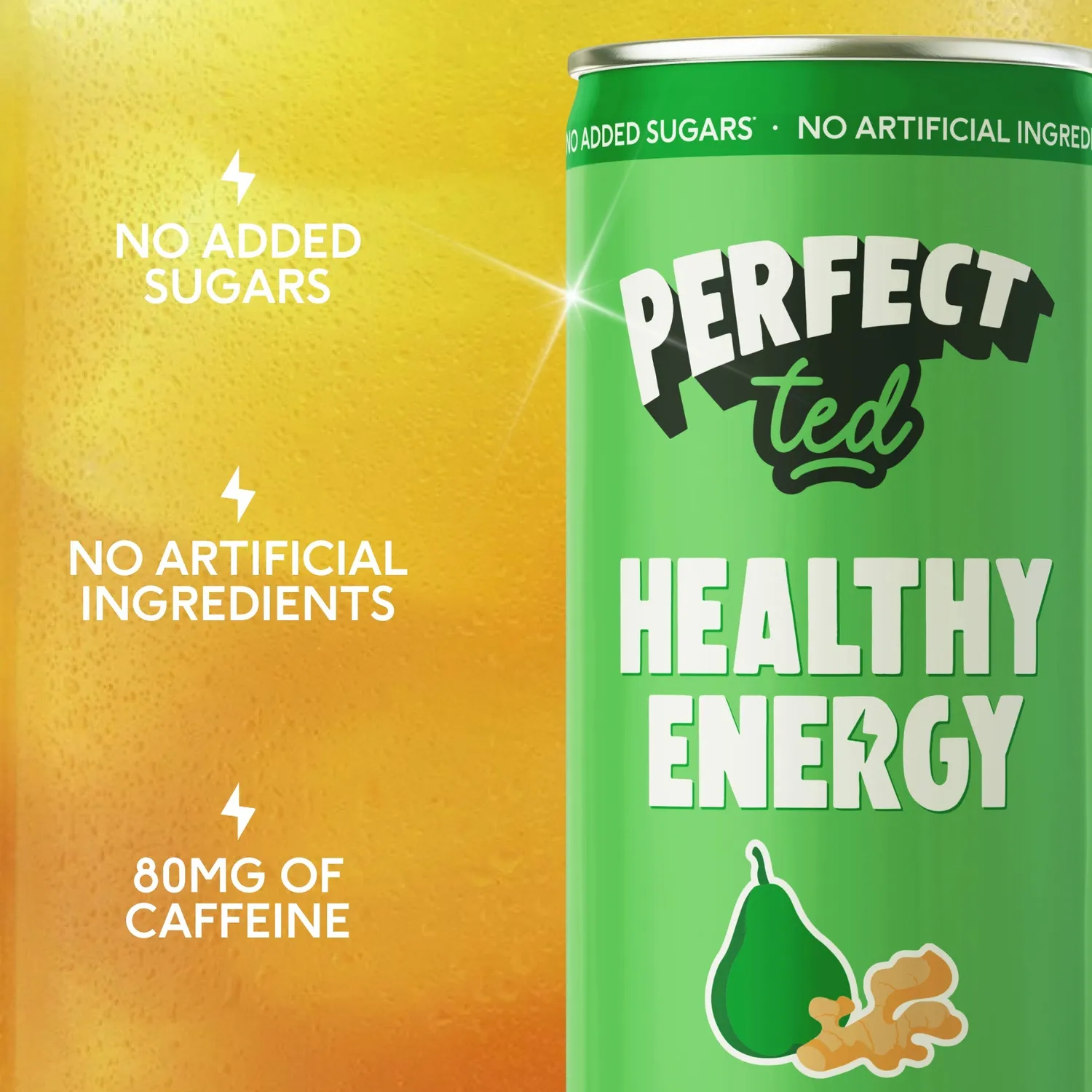 Perfect Ted Healthy Energy Pear Ginger energidryck 12-pack