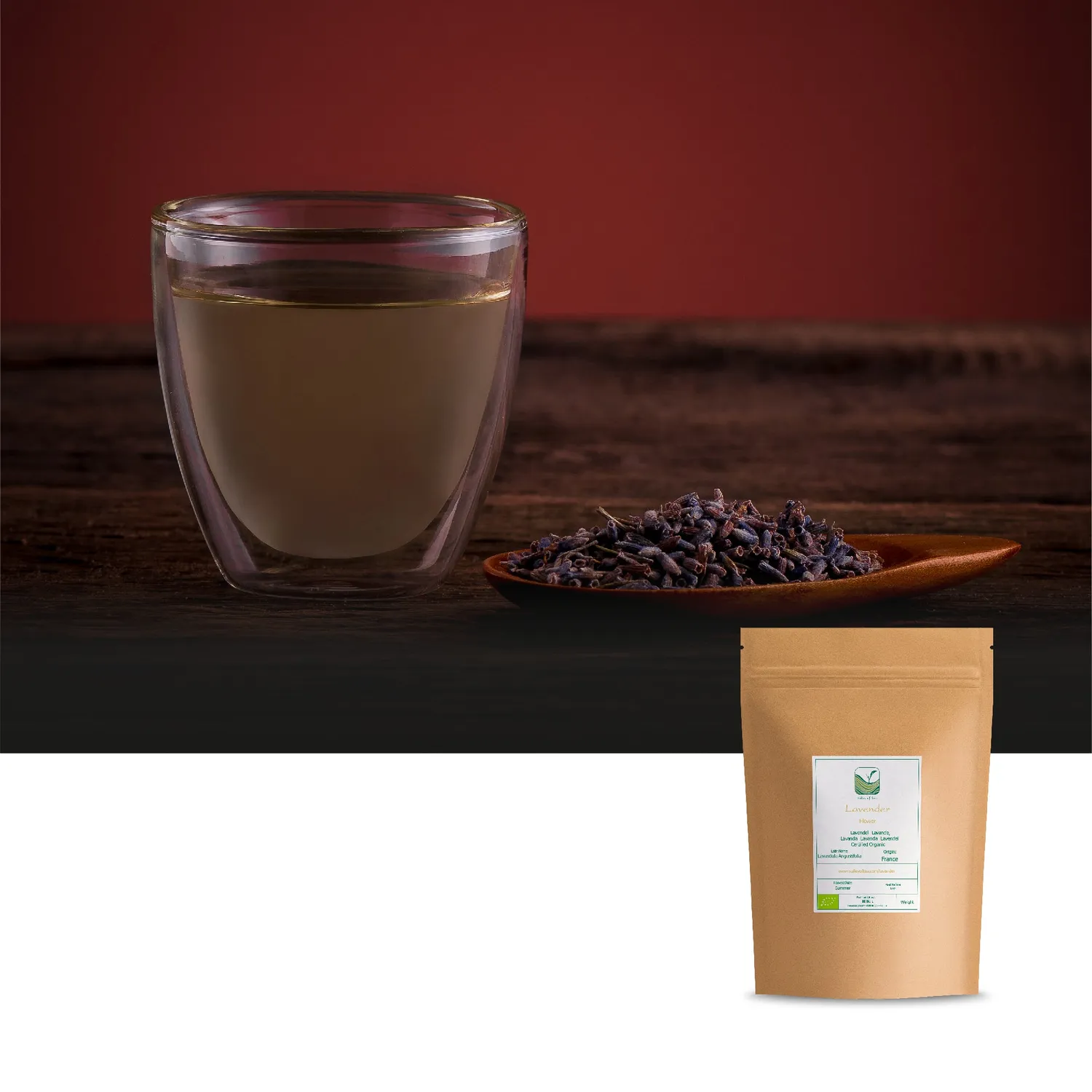Valley of Tea Lavendel örtte lösvikt 100g blomdoft
