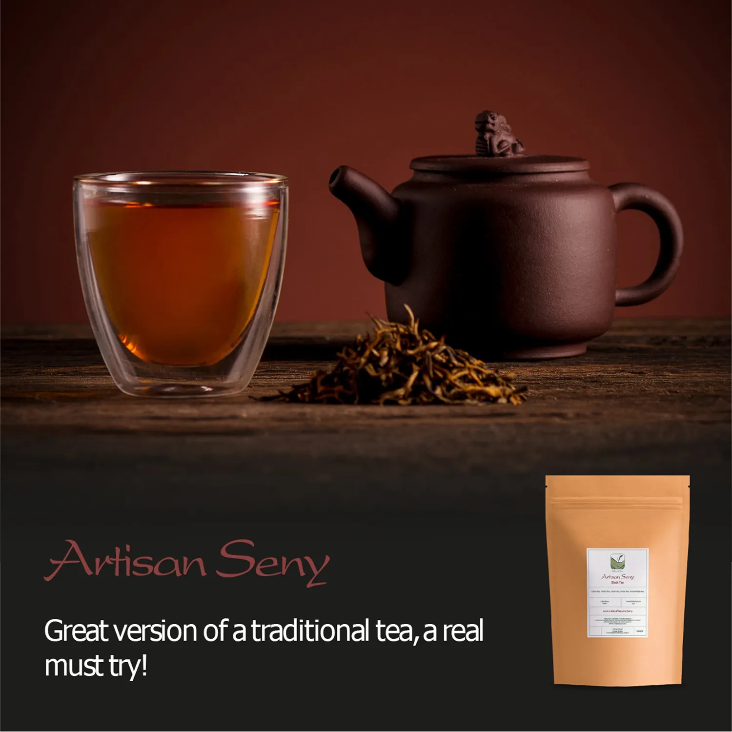Valley of Tea Artisan Seny svart te lösvikt 50g fruktig