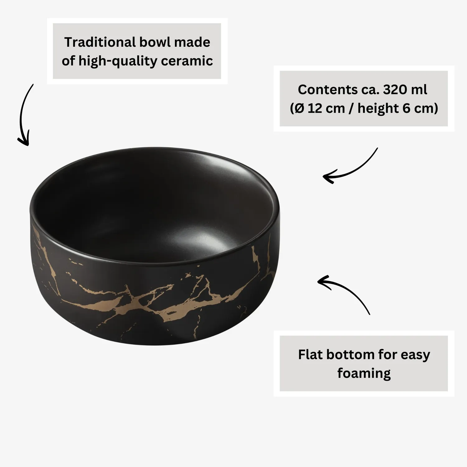 Matcha Magic Kiniro matchaset svart guld