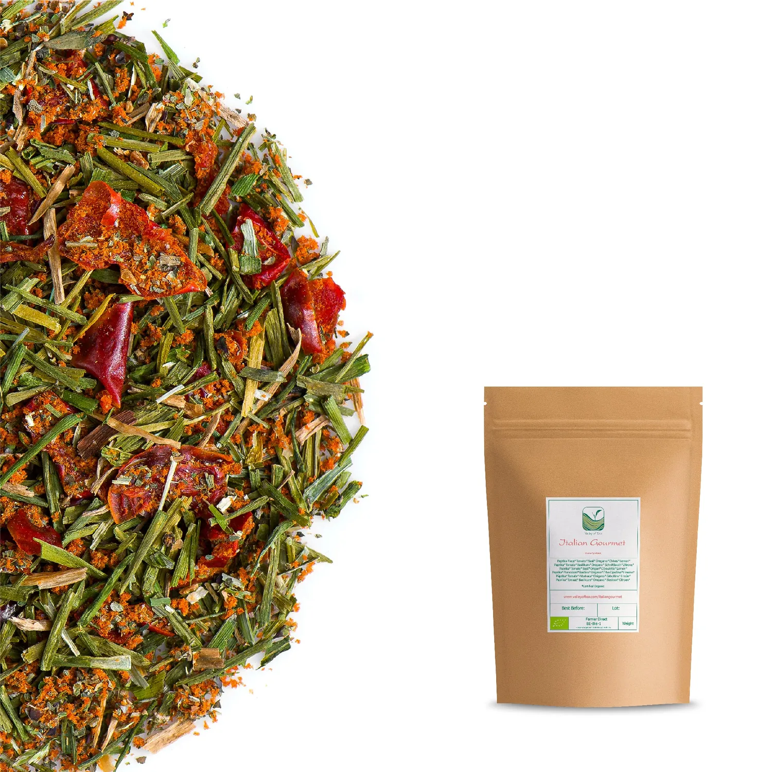 Valley of Tea Italian Gourmet krydda 100g örtig