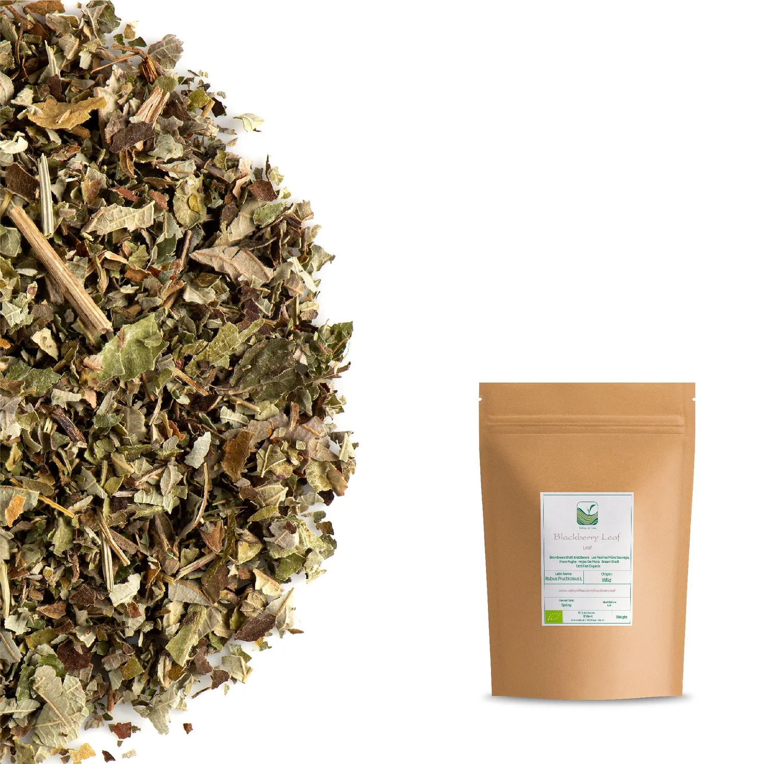 Valley of Tea Björnbärsblad örtte 200 g koffeinfri