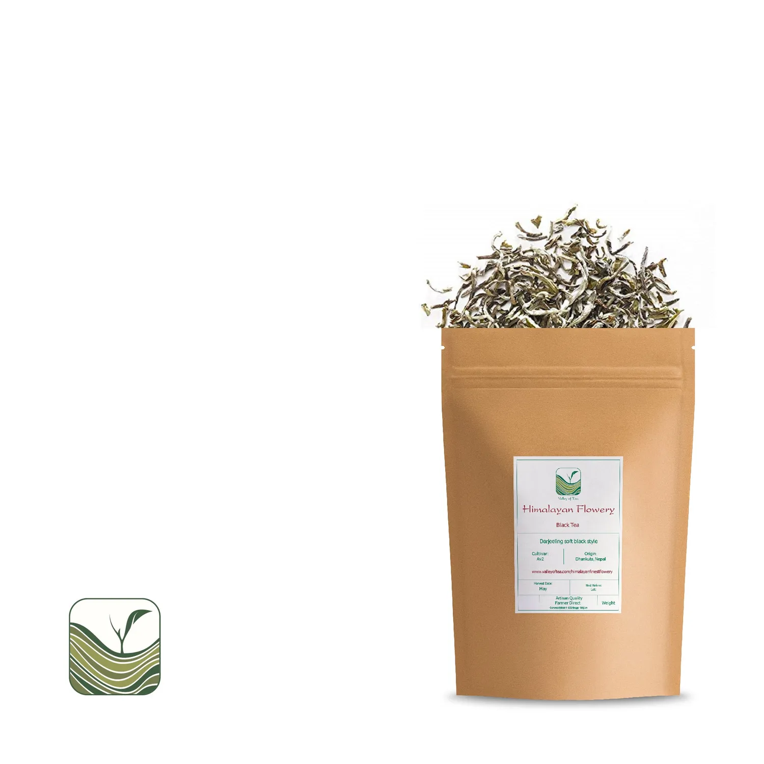 Valley of Tea Himalayan Flowery svart te 100g maltig