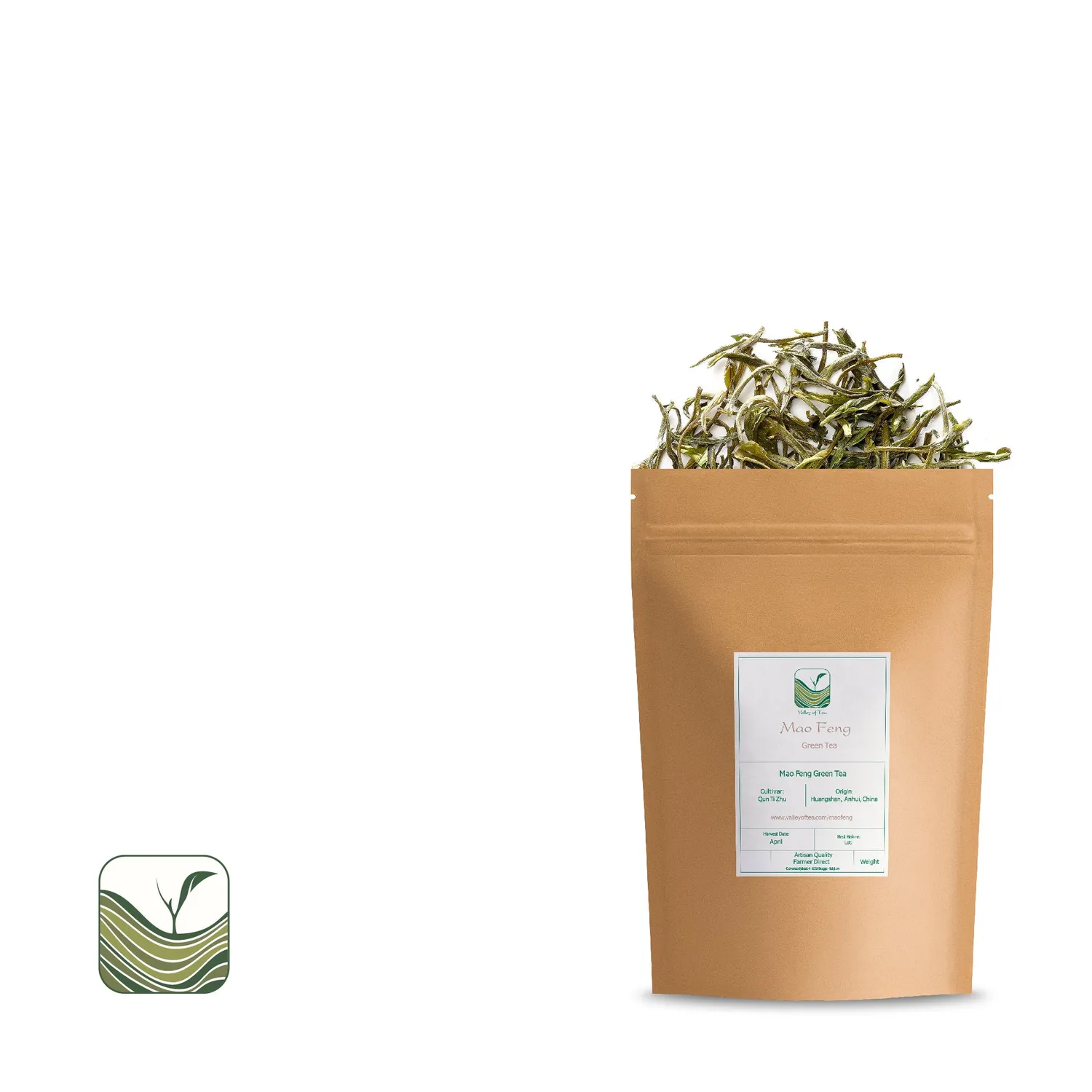 Valley of Tea Mao Feng grönt te 100g lösvikt