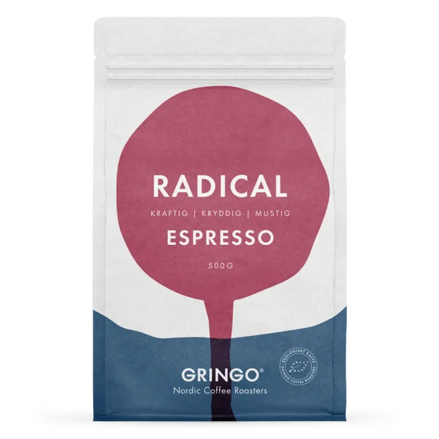 Bönor & Blad Gringo Radical Espresso kaffe 500 g ekologisk