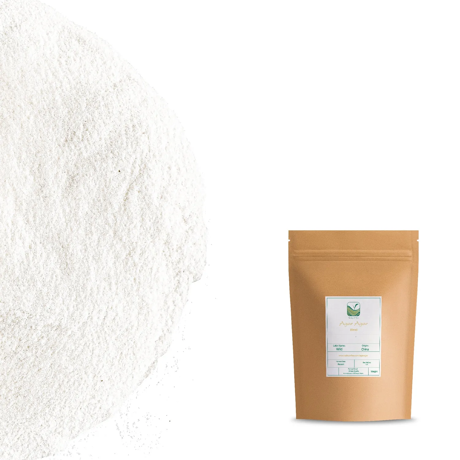Valley of Tea Agar Agar pulver 100g veganskt