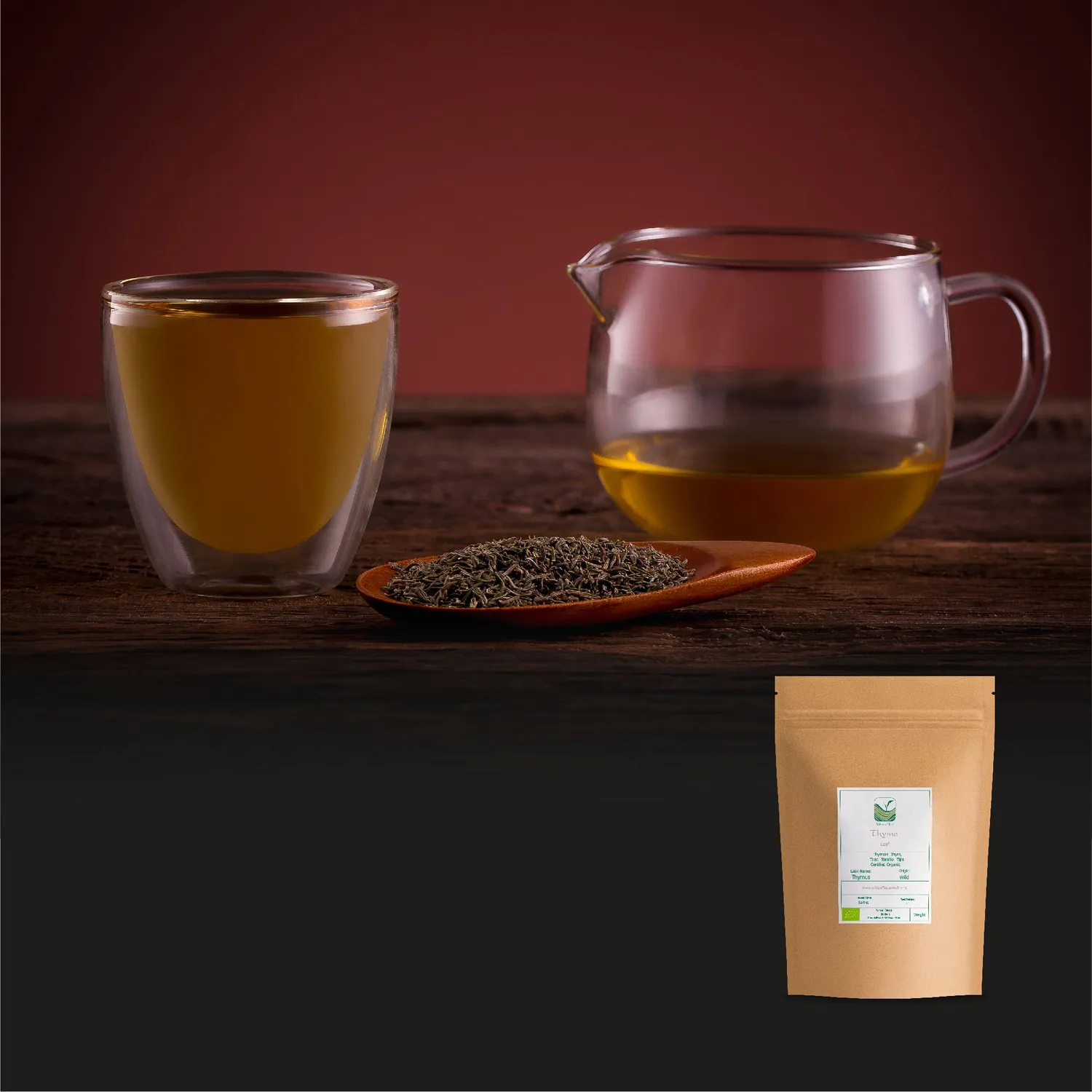 Valley of Tea Timjan örtte 100 g lösvikt jordig