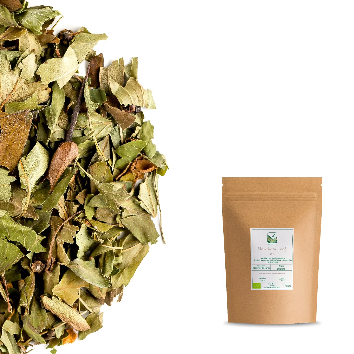 Valley of Tea Hagtornsblad örtte 100g mild