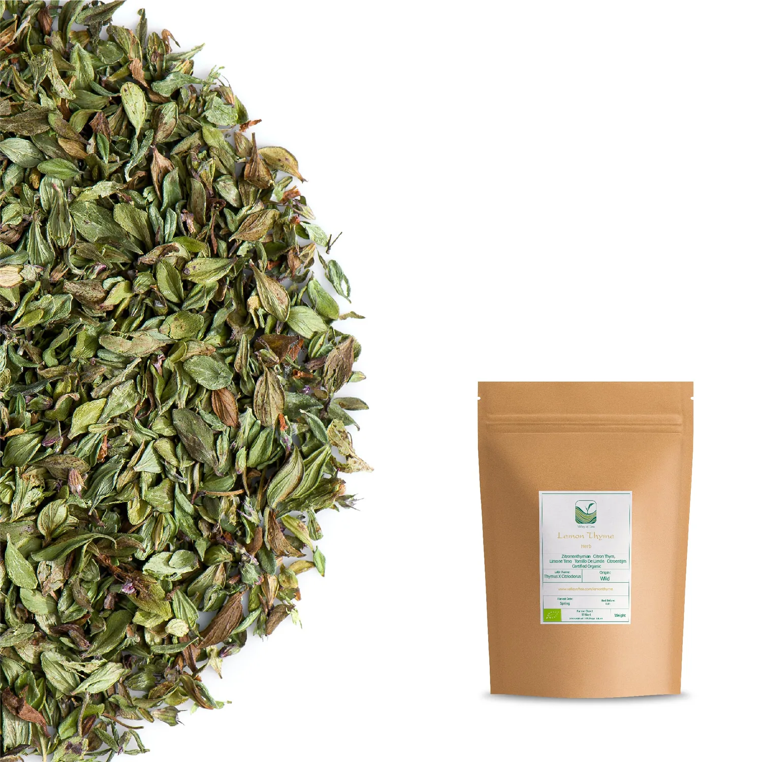 Valley of Tea Citrontimjan örtkrydda lösvikt 100g citrus