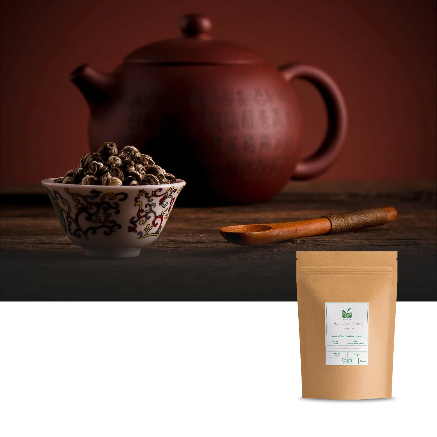 Valley of Tea Jasminpärlor grönt te 100g