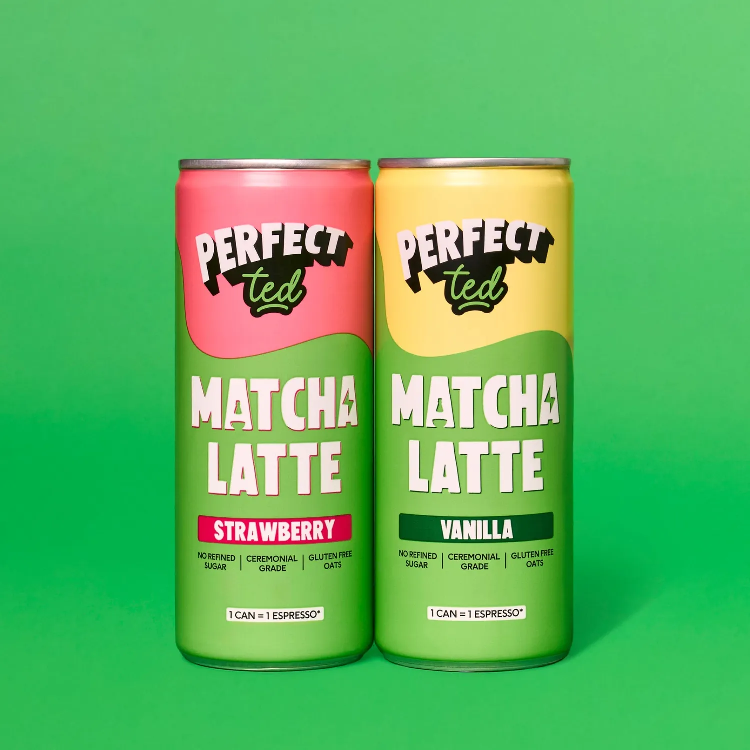 Perfect Ted Strawberry Oat matcha latte jordgubb 12-pack