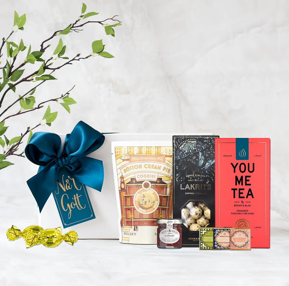 Bönor & Blad Signature Gift Small presentask te kakor 7 sorter